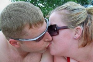 Kissy Kissy while dating, at Winnipeg Beach, Manitoba