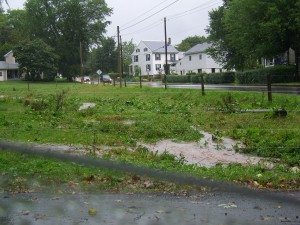 It WAS a field...down by my parents.  Now it's a stream.