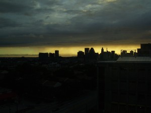 Amazing Sunset from Kev's room tonight
