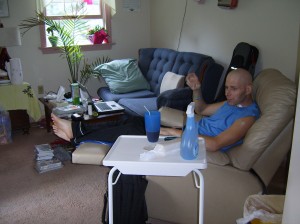 Our "Living Room" (aka my former bedroom)